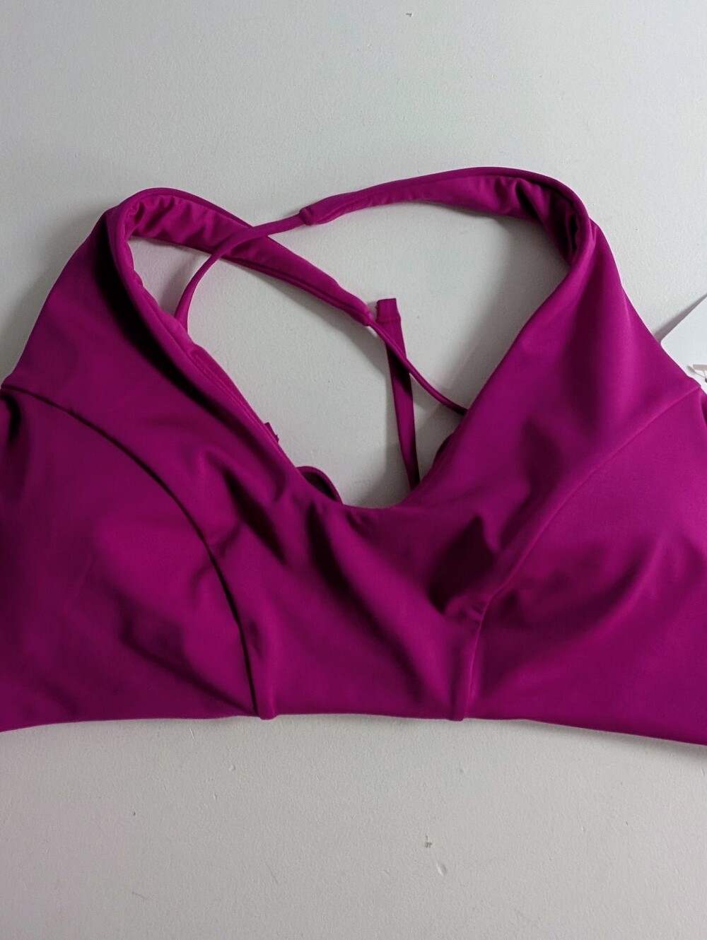 Athleta Triangle swim Bikini Top D-DD Cup Pink Size XL Beach UV Protection New - Picture 5 of 12
